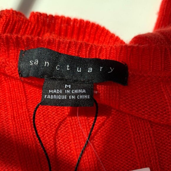 Sanctuary NWT Lillith Sweater Mod Red womens NEw - Picture 3 of 8